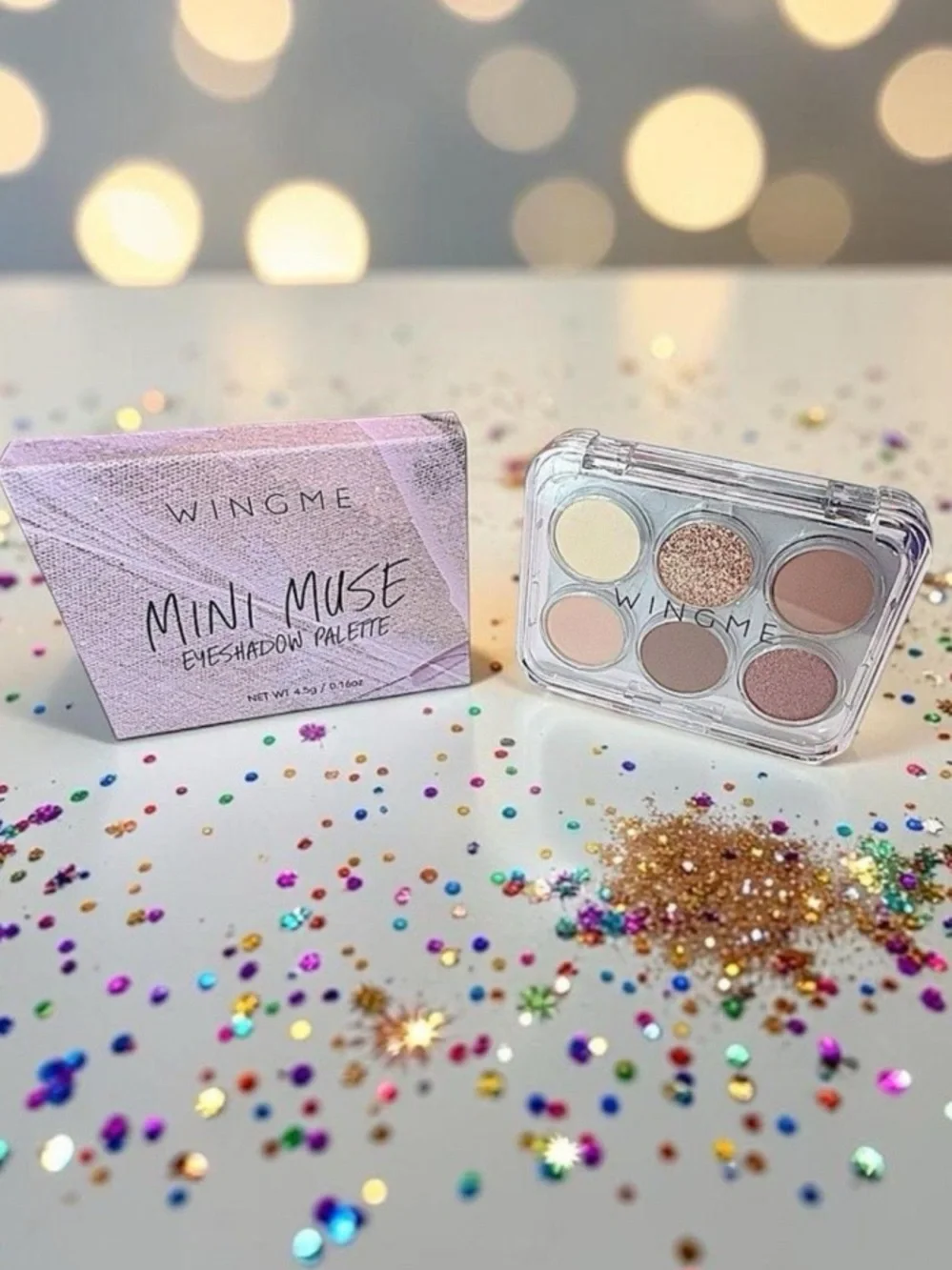 NIB Mini Muse Eyeshadow Palette - Mauve & Tan Cream and Shimmer 4.5g